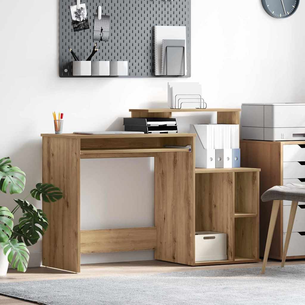 Schreibtisch Artisan-Eiche 120,5 x 44 x 88,5 cm Holzwerkstoff