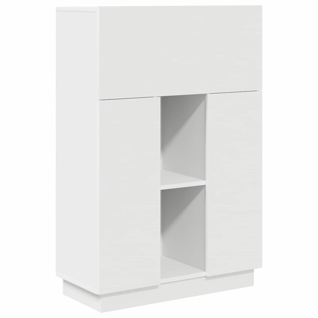 Schreibtisch mit Tür Weiß 71.5 x 31.5 x 106.5 cm Holzwerkstoff