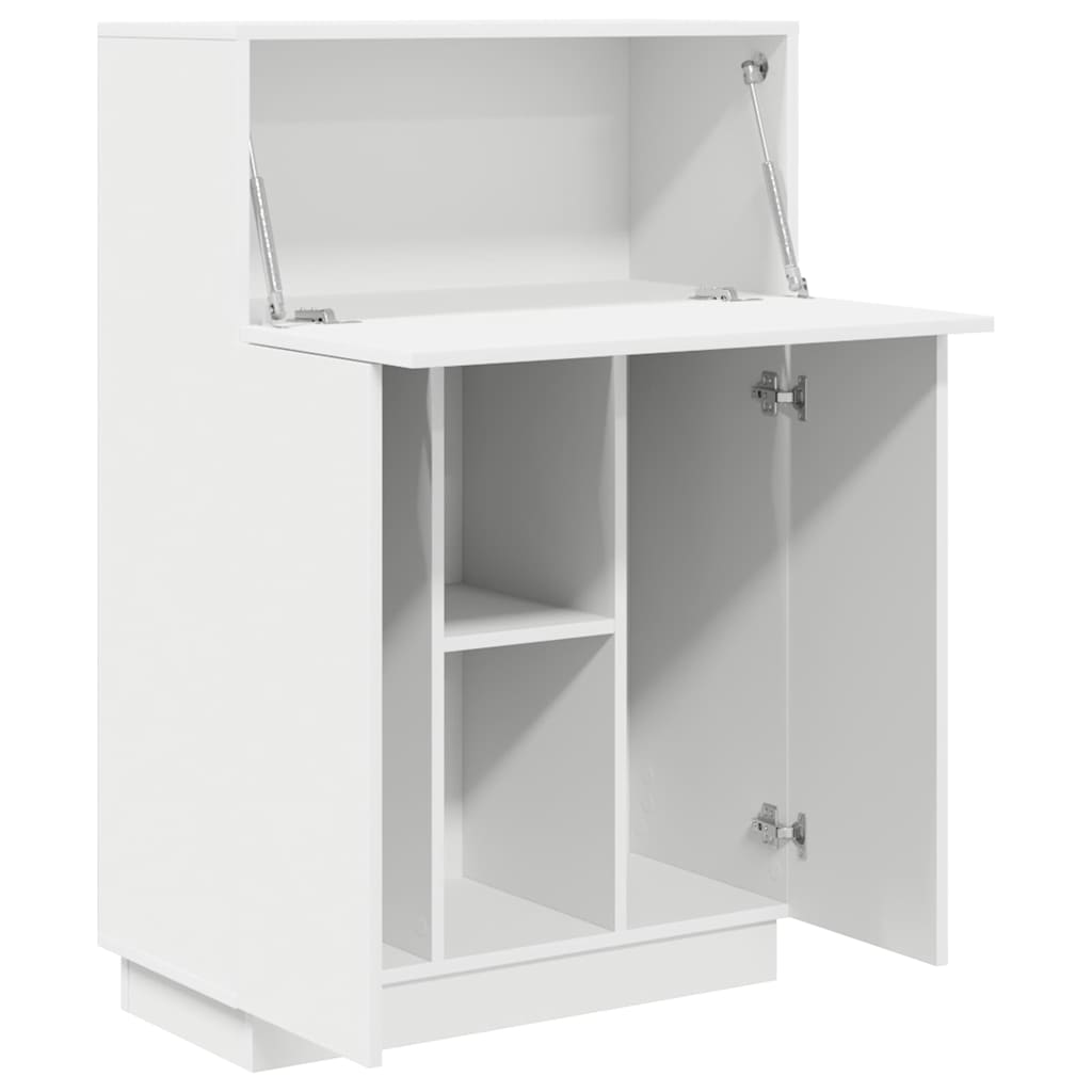 Schreibtisch mit Tür Weiß 71.5 x 31.5 x 106.5 cm Holzwerkstoff