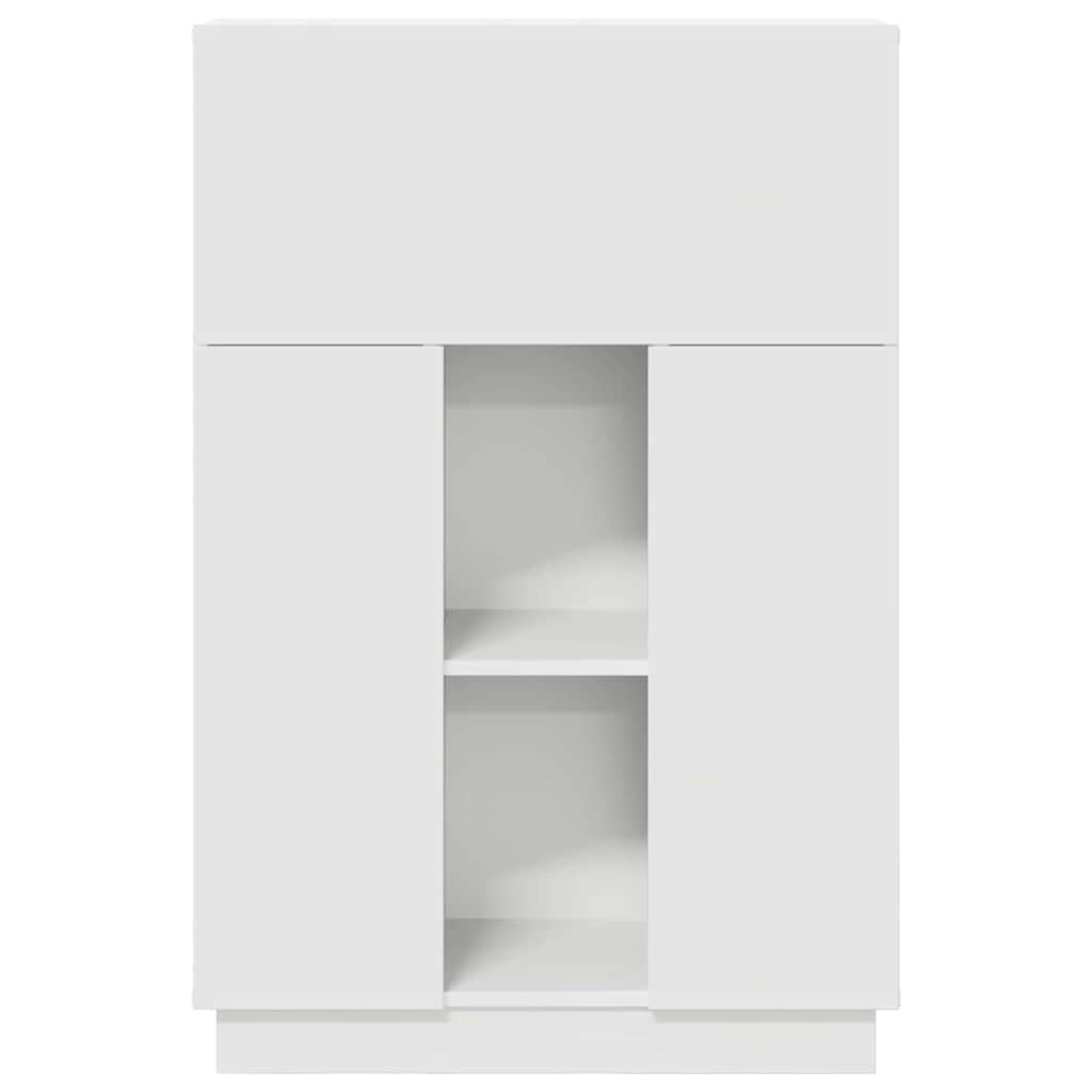 Schreibtisch mit Tür Weiß 71.5 x 31.5 x 106.5 cm Holzwerkstoff