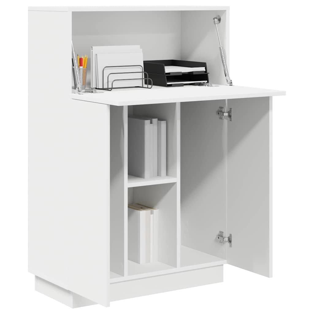 Schreibtisch mit Tür Weiß 71.5 x 31.5 x 106.5 cm Holzwerkstoff