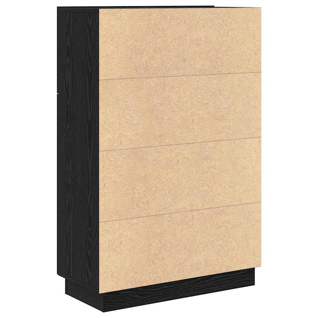 Schreibtisch Schwarz Eichen-Optik 71.5 x 31.5 x 106.5 cm