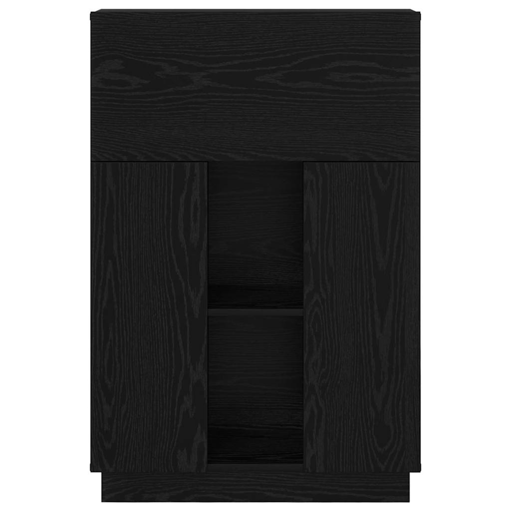 Schreibtisch Schwarz Eichen-Optik 71.5 x 31.5 x 106.5 cm