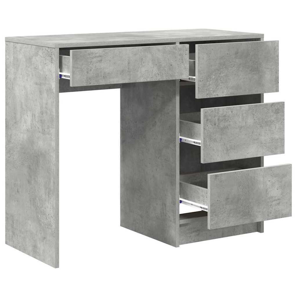 Schreibtisch Beton Grau 90 x 37,5 x 75 cm Holzwerkstoff