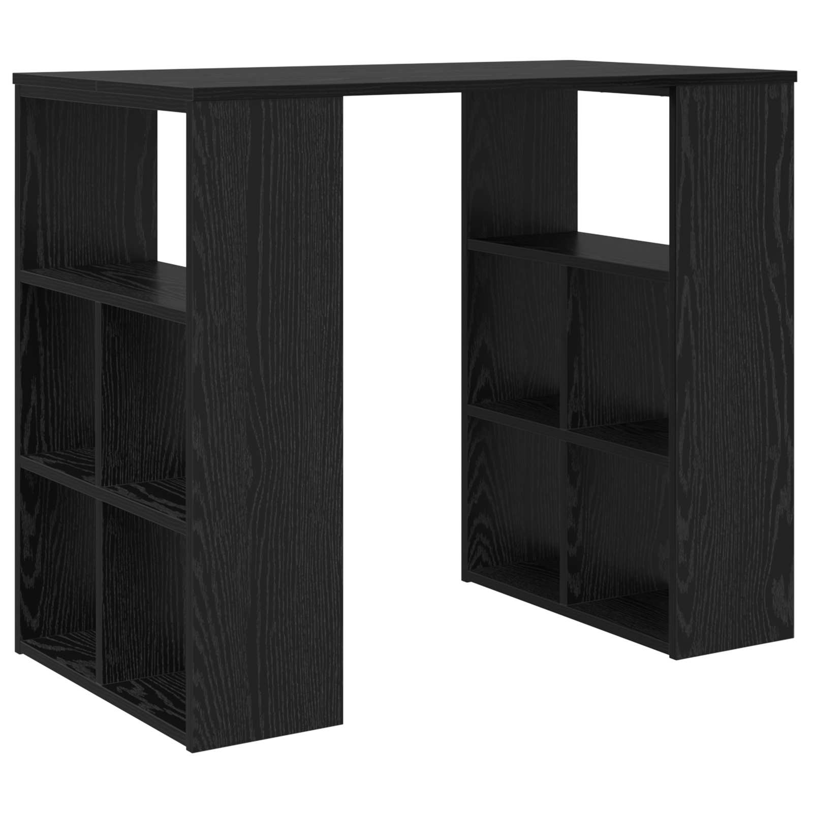 Schreibtisch Schwarz Eichen-Optik 90 x 50 x 75 cm Holzwerkstoff
