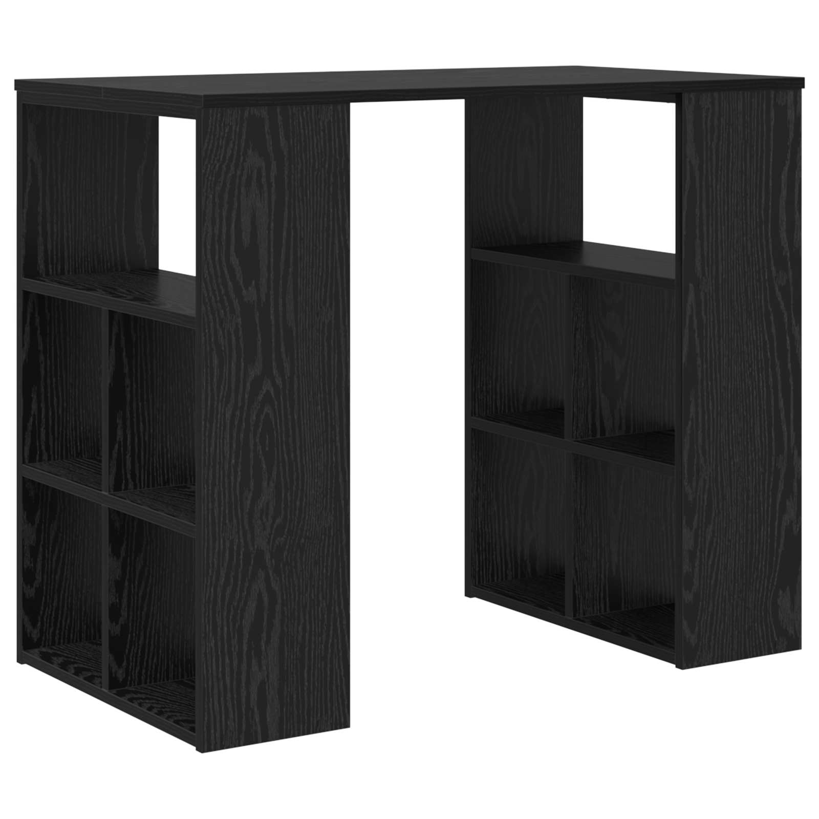 Schreibtisch Schwarz Eichen-Optik 90 x 50 x 75 cm Holzwerkstoff