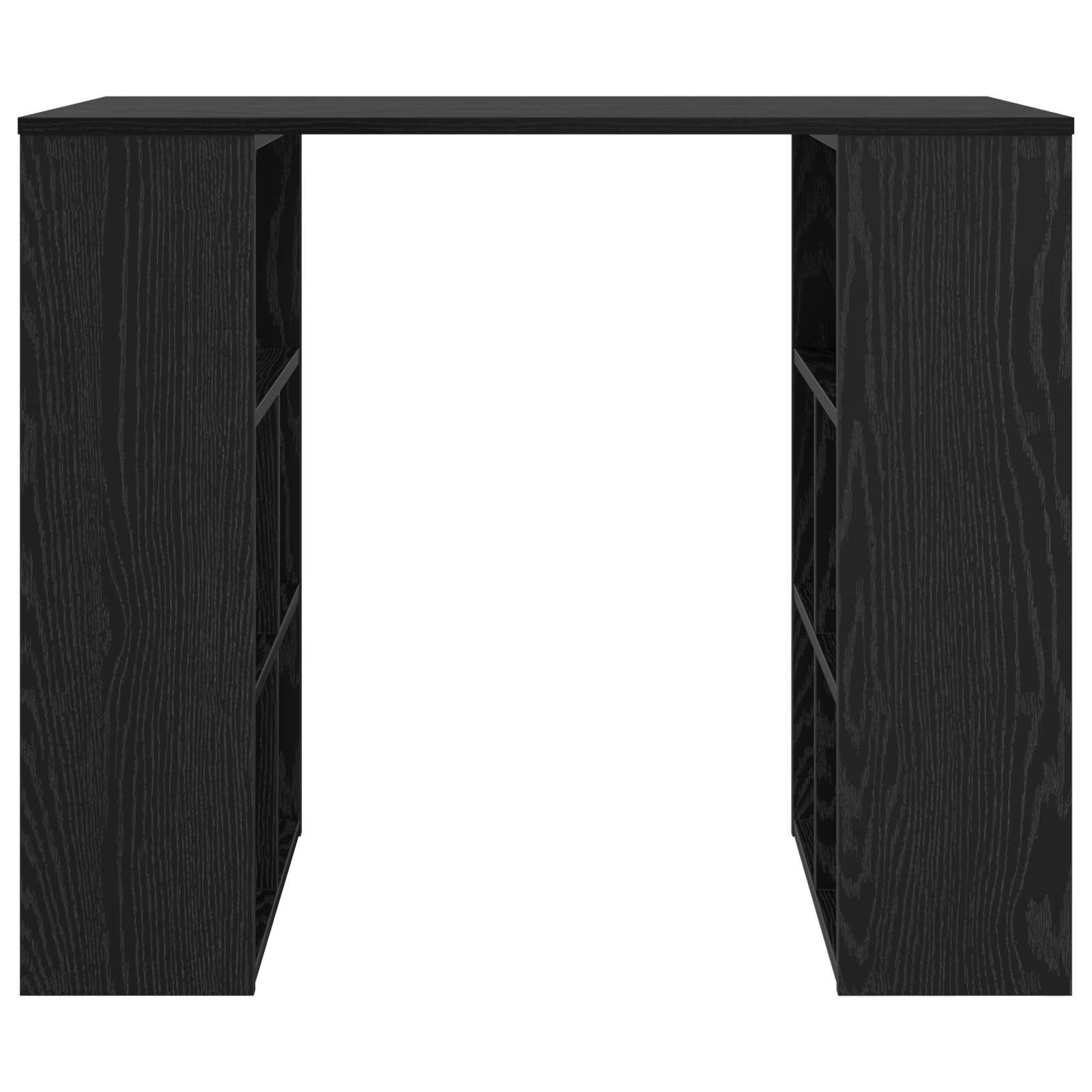 Schreibtisch Schwarz Eichen-Optik 90 x 50 x 75 cm Holzwerkstoff