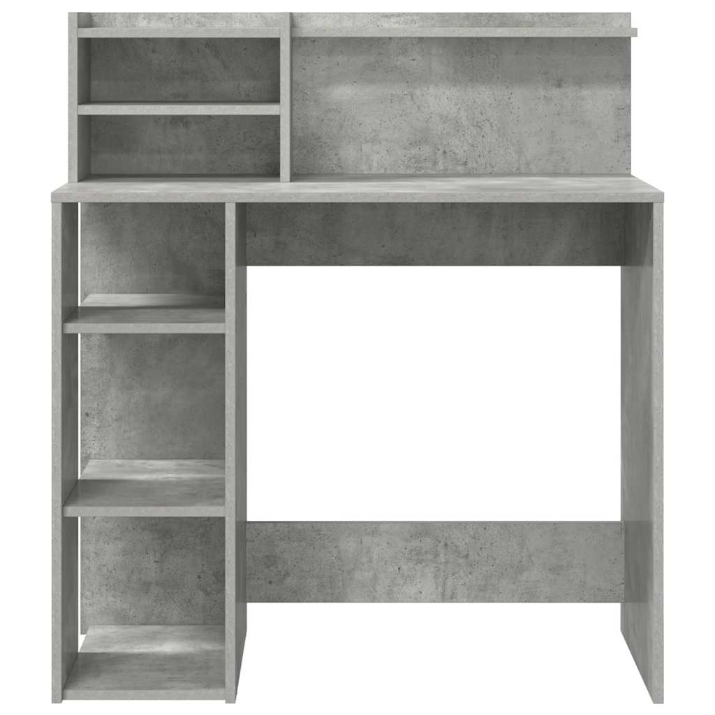 Schreibtisch Beton Grau 90 x 48 x 101,5 cm Holzwerkstoff