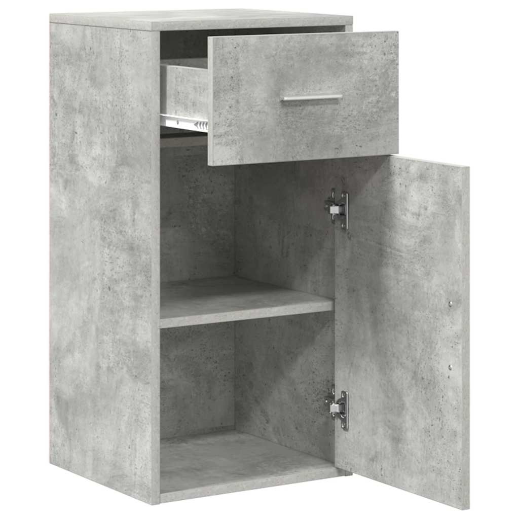 Sideboard mit Schubladen Beton Grau 38 x 34 x 75 cm