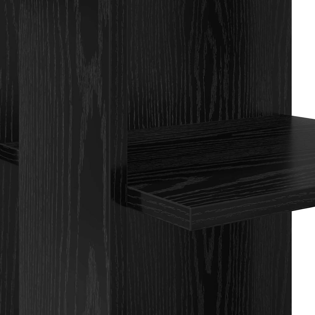 Eck-Schreibtisch Schwarz Eichen-Optik 140 x 113,5 x 75 cm