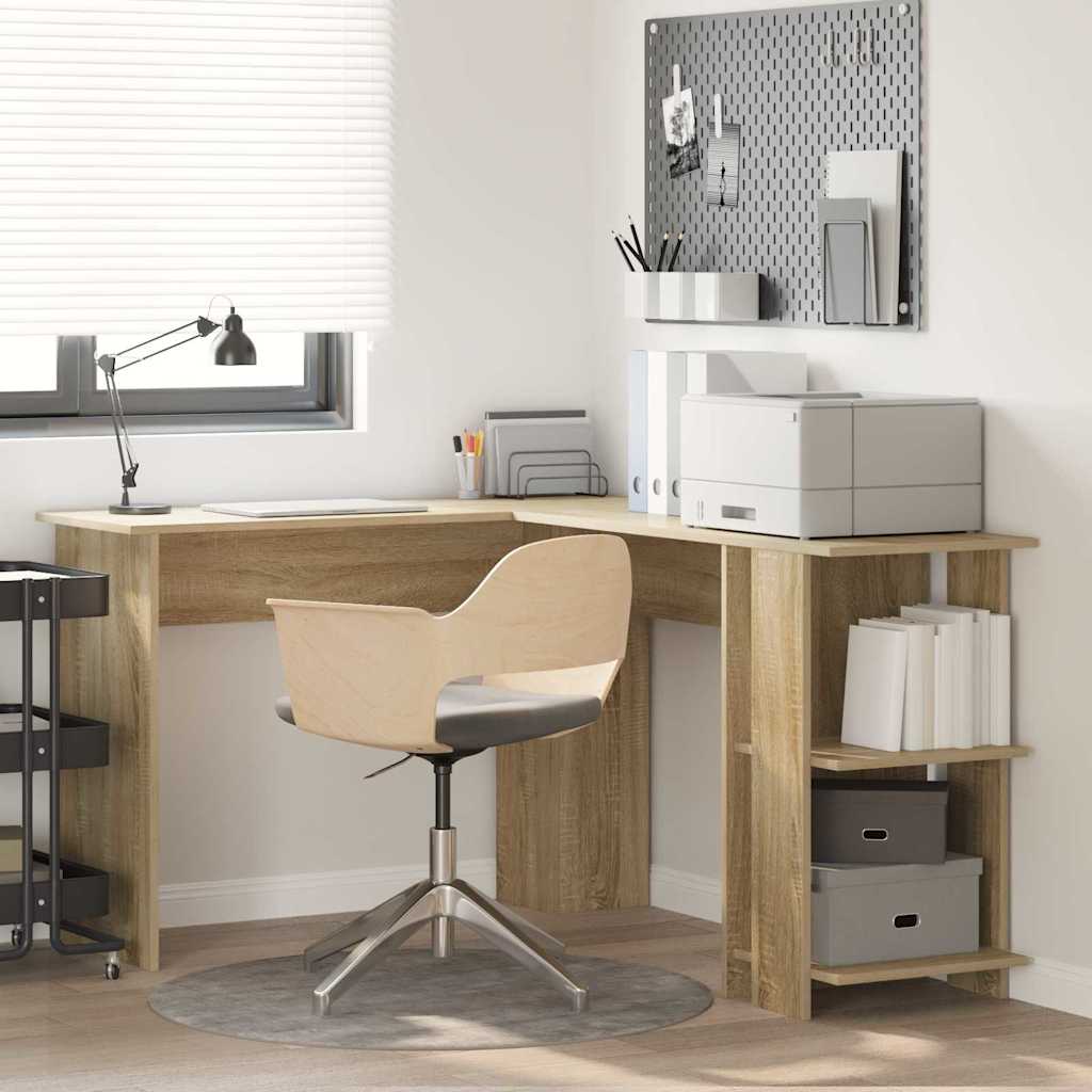 Eck-Schreibtisch Sonoma-Eiche 140 x 113,5 x 75 cm Holzwerkstoff