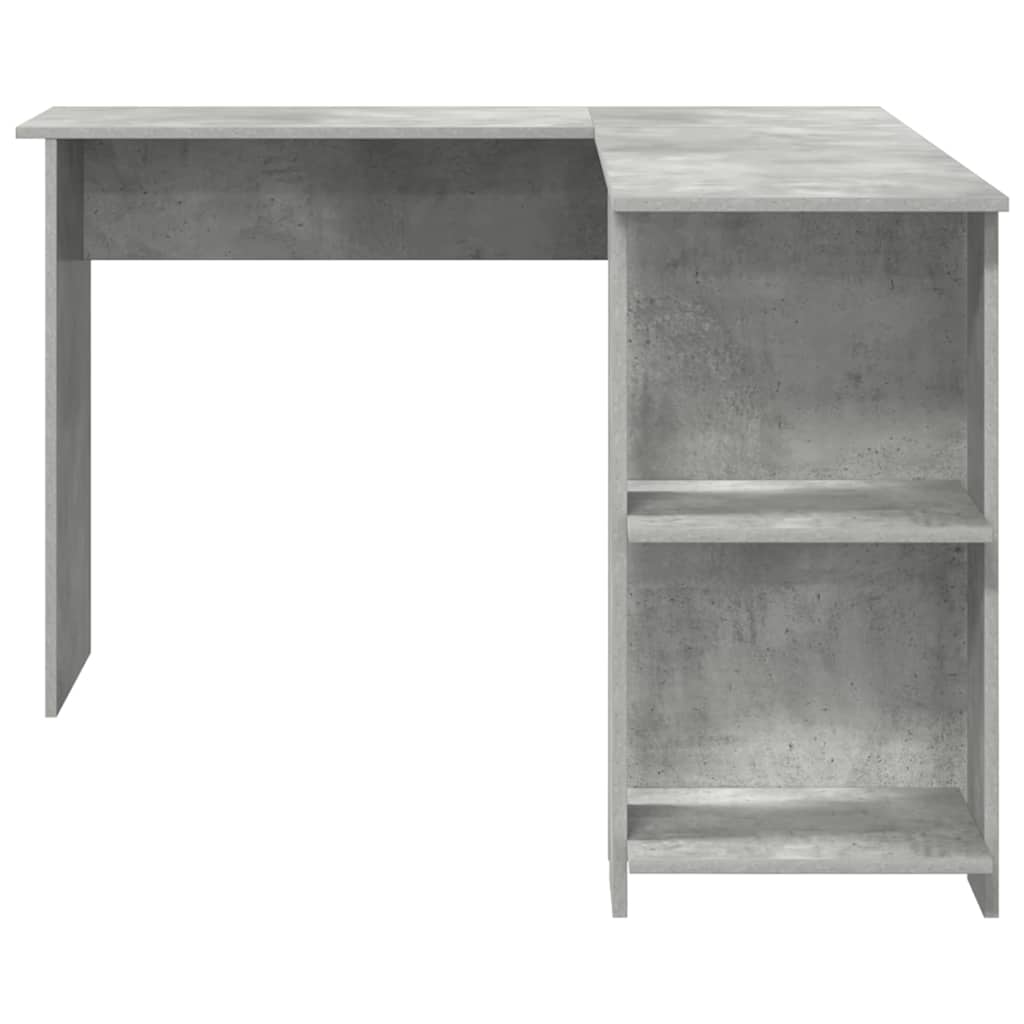 Eck-Schreibtisch Beton Grau 140 x 113,5 x 75 cm Holzwerkstoff
