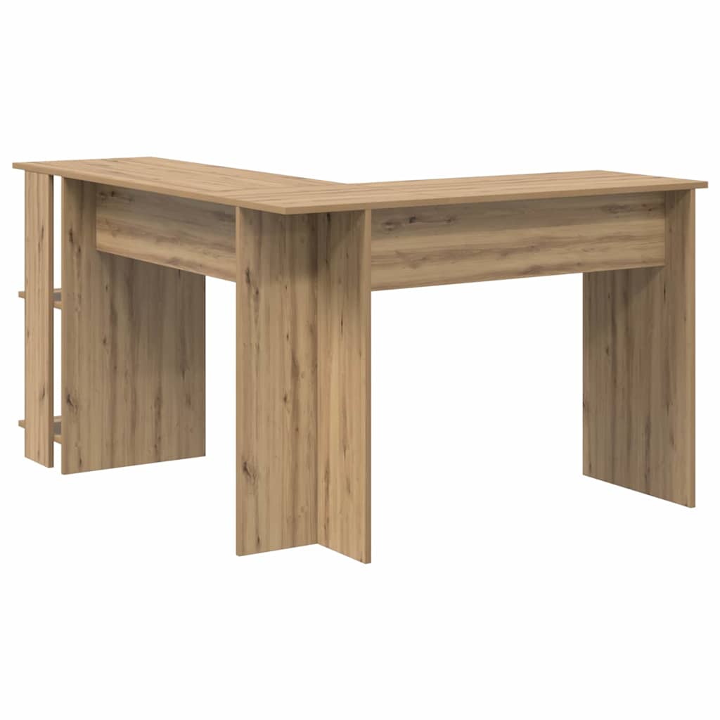 Eck-Schreibtisch mit Regal Artisan-Eiche 140 x 113,5 x 75 cm