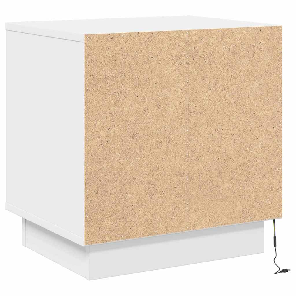 Nachttisch 2 pcs Weiß 44 x 34,5 x 45 cm Holzwerkstoff
