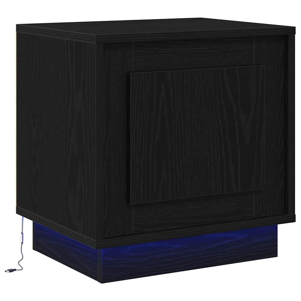 Nachttisch 2 pcs Schwarz 44 x 34,5 x 45 cm Holzwerkstoff
