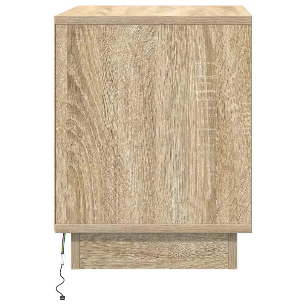 Nachttisch 2 pcs Sonoma-Eiche 44 x 34,5 x 45 cm Holzwerkstoff