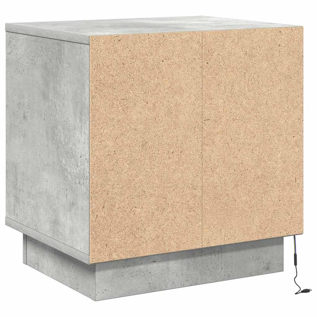 Nachttisch Beton Grau 44 x 34,5 x 45 cm Holzwerkstoff
