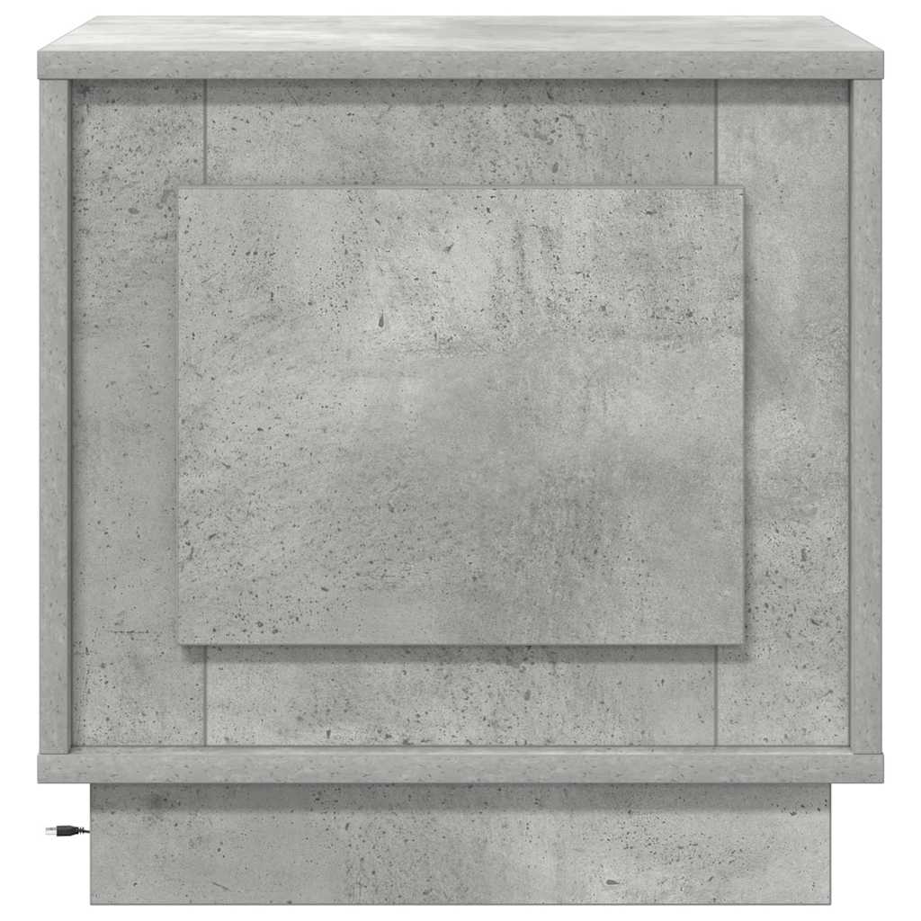Nachttisch 2 pcs Beton Grau 44 x 34,5 x 45 cm Holzwerkstoff