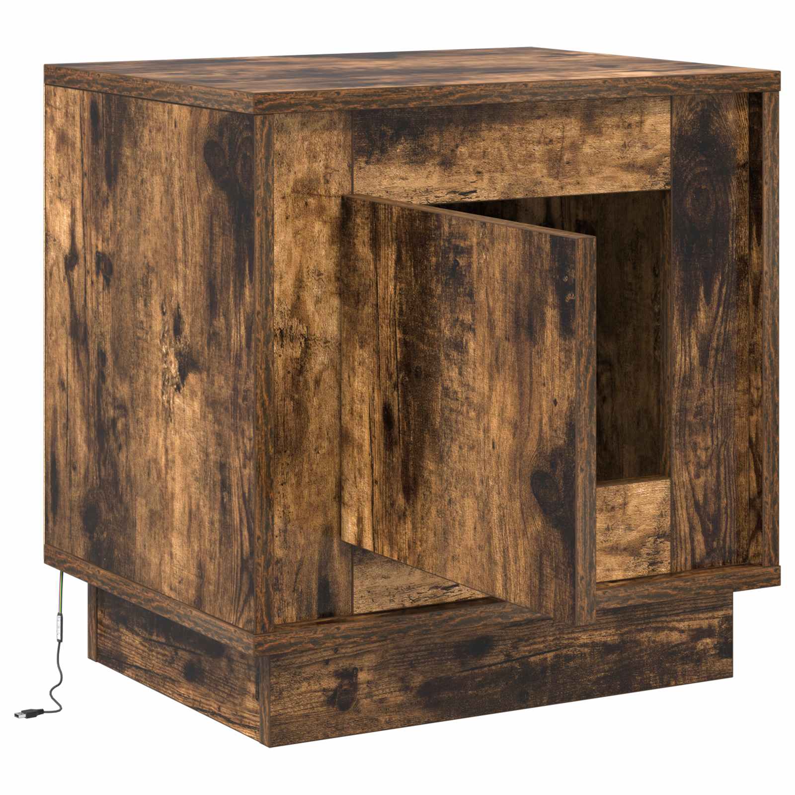 Nachttisch Geräucherte Eiche 44 x 34,5 x 45 cm Holzwerkstoff