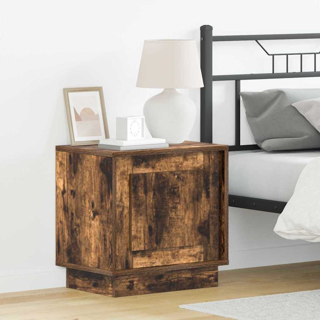 Nachttisch 2 pcs Geräucherte Eiche 44 x 34,5 x 45 cm