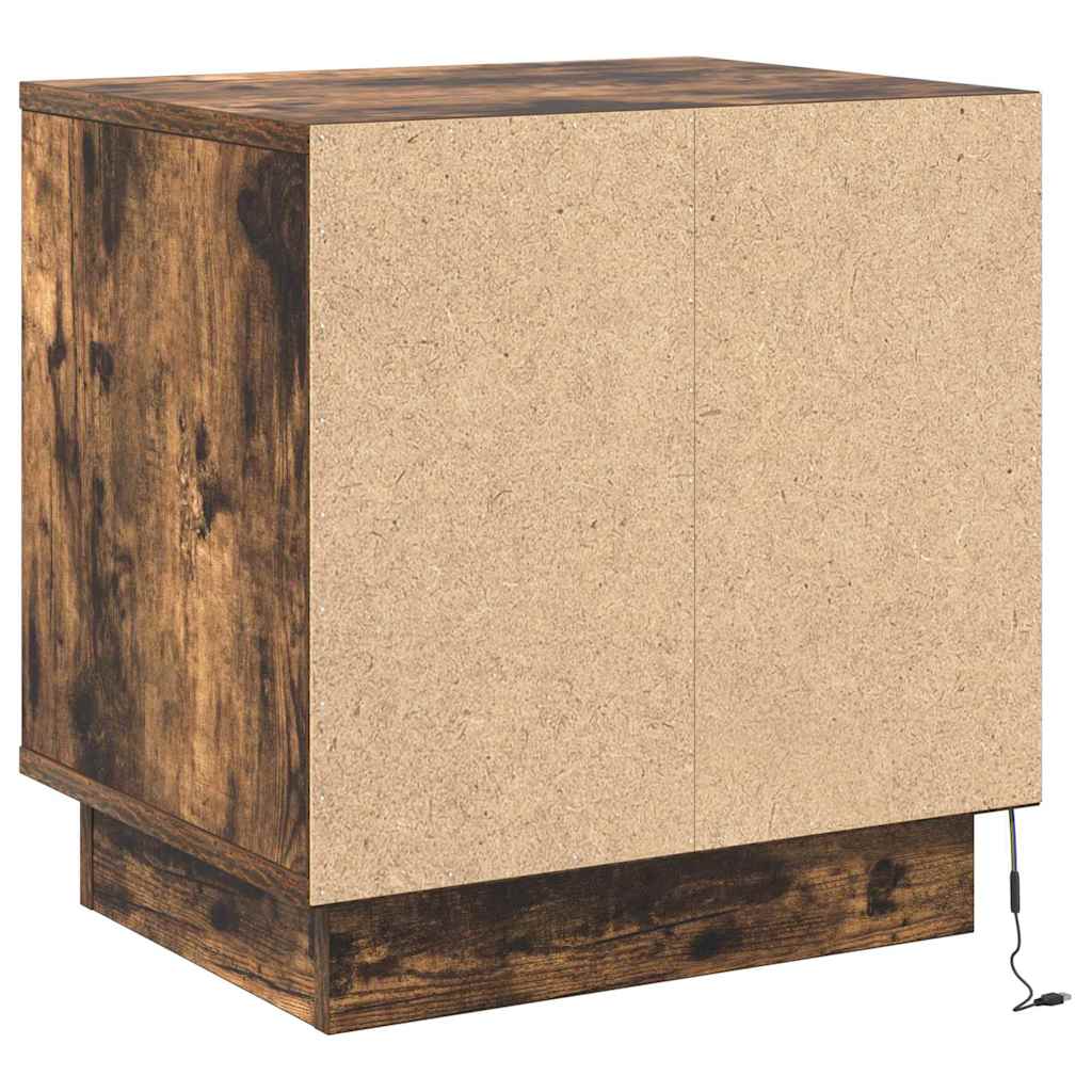 Nachttisch 2 pcs Geräucherte Eiche 44 x 34,5 x 45 cm