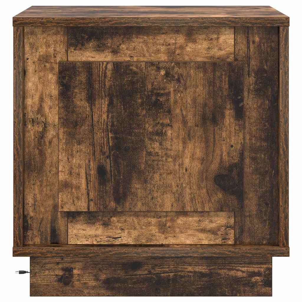 Nachttisch 2 pcs Geräucherte Eiche 44 x 34,5 x 45 cm