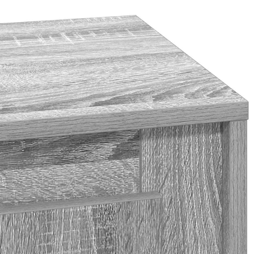 Nachttisch Grau 44 x 34,5 x 45 cm Holzwerkstoff