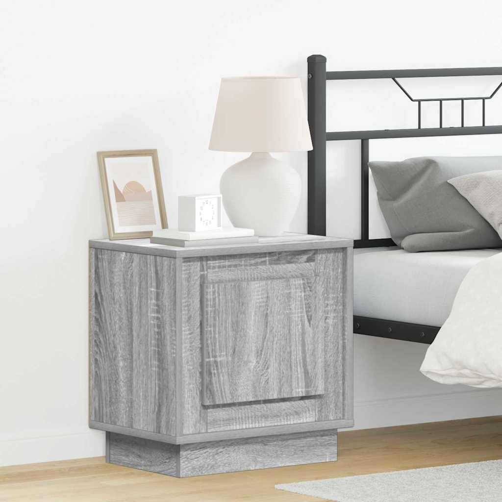 Nachttisch 2 pcs Grau 44 x 34,5 x 45 cm Holzwerkstoff