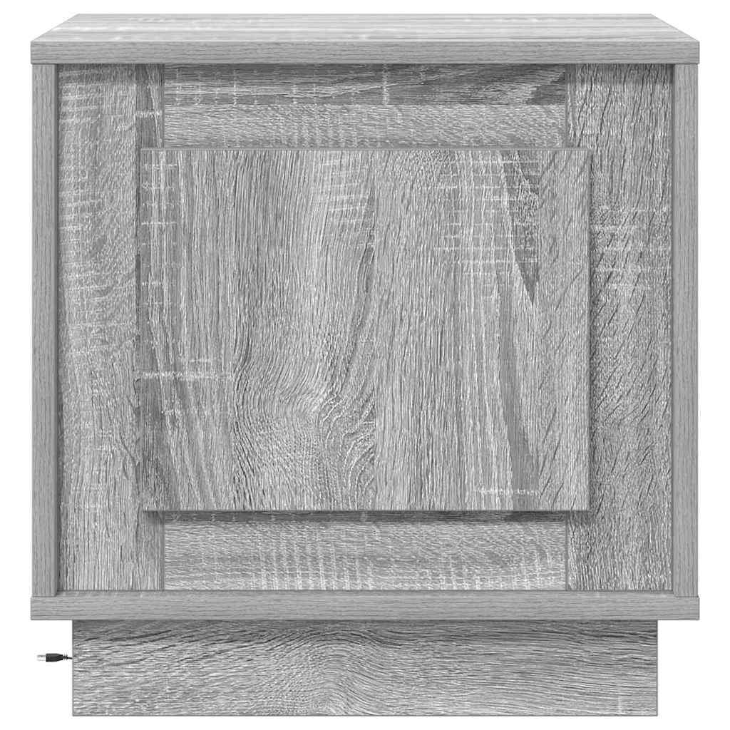 Nachttisch 2 pcs Grau 44 x 34,5 x 45 cm Holzwerkstoff