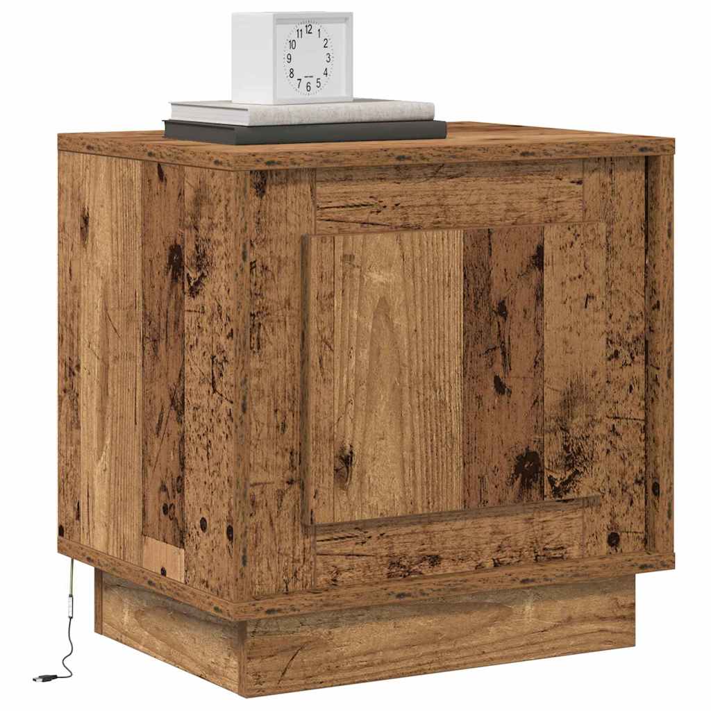 Nachttisch Altholz 44 x 34,5 x 45 cm Holzwerkstoff