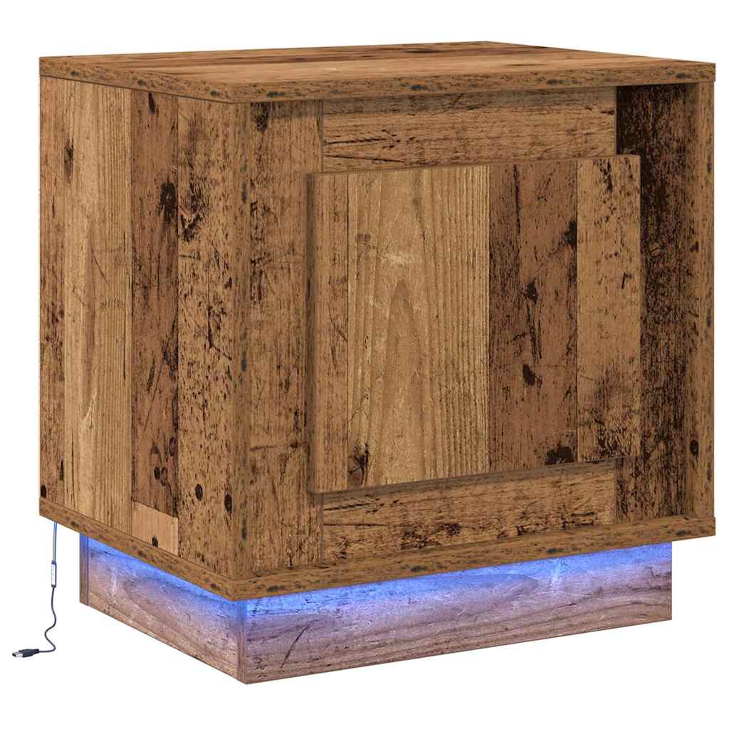 Nachttisch 2 pcs Altholz 44 x 34,5 x 45 cm Holzwerkstoff