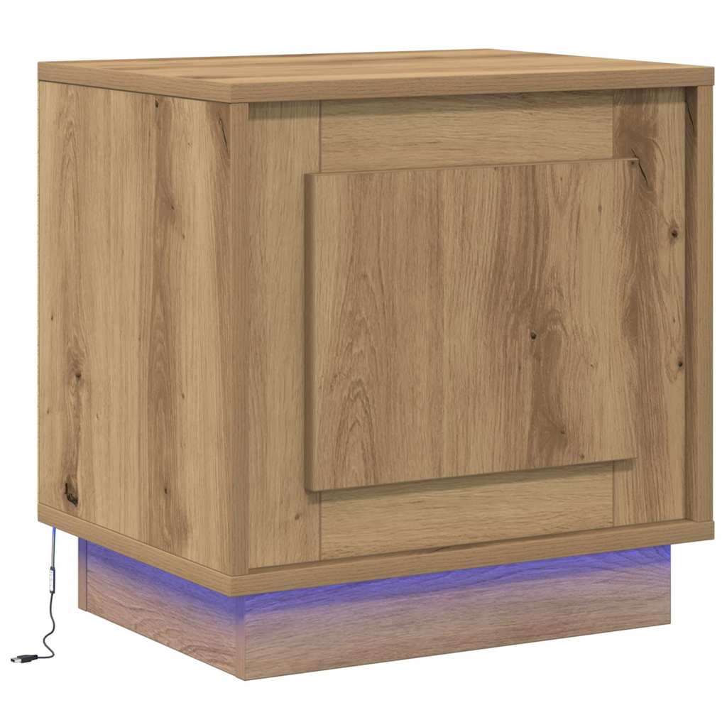 Nachttisch 2 pcs Artisan-Eiche 44 x 34,5 x 45 cm Holzwerkstoff