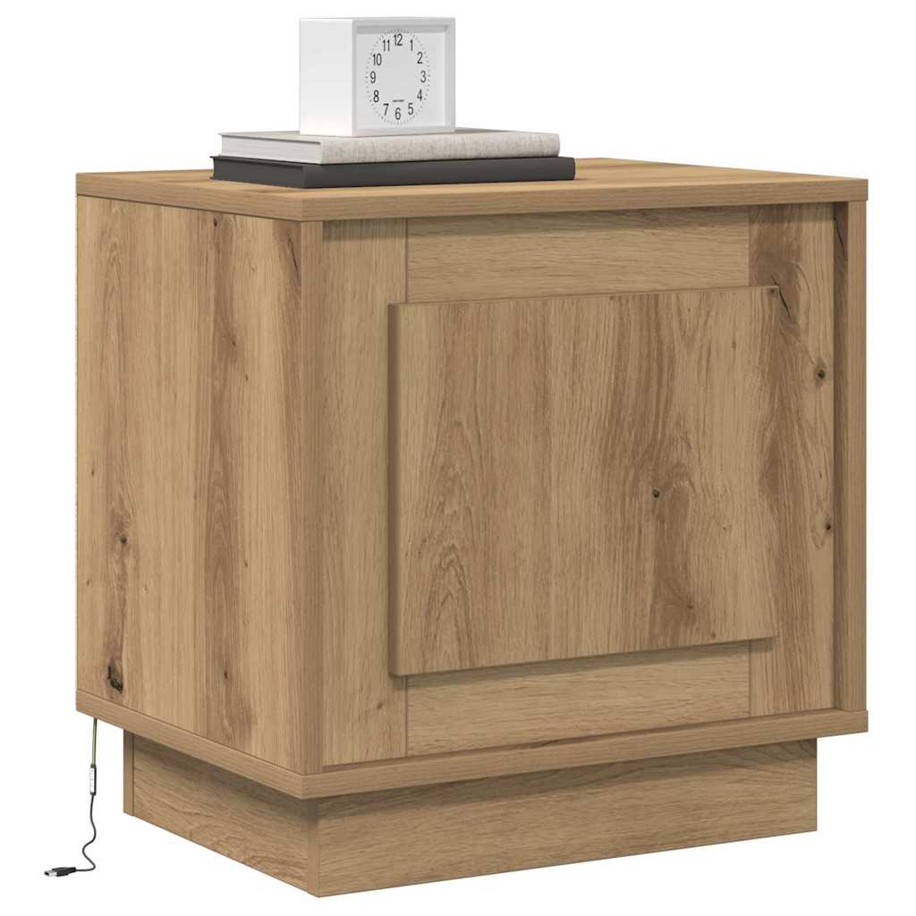 Nachttisch 2 pcs Artisan-Eiche 44 x 34,5 x 45 cm Holzwerkstoff