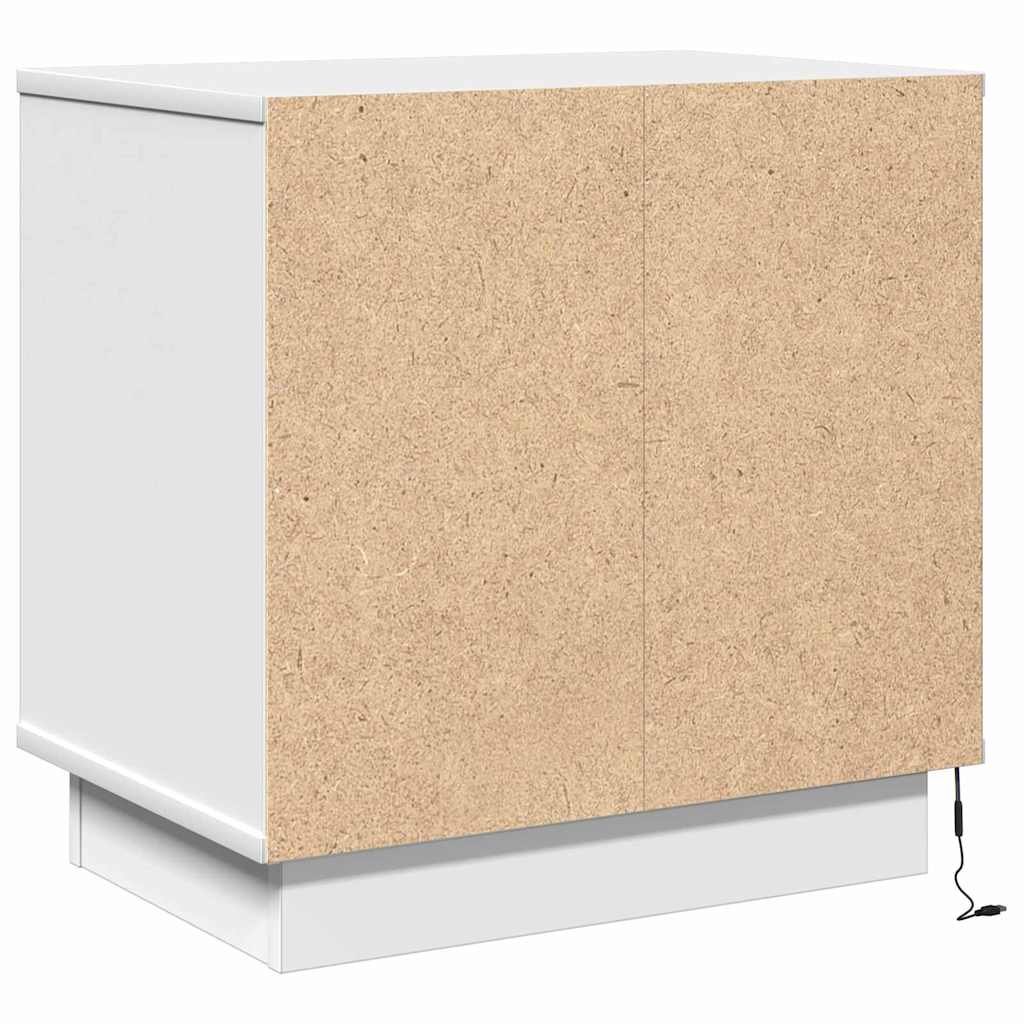 Nachttisch 2 pcs Weiß 50 x 34,5 x 50 cm Holzwerkstoff