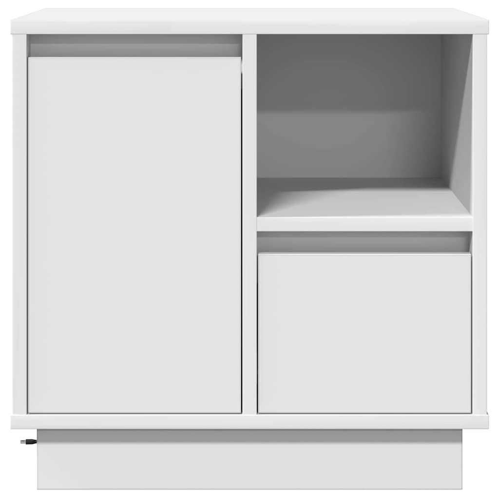 Nachttisch 2 pcs Weiß 50 x 34,5 x 50 cm Holzwerkstoff