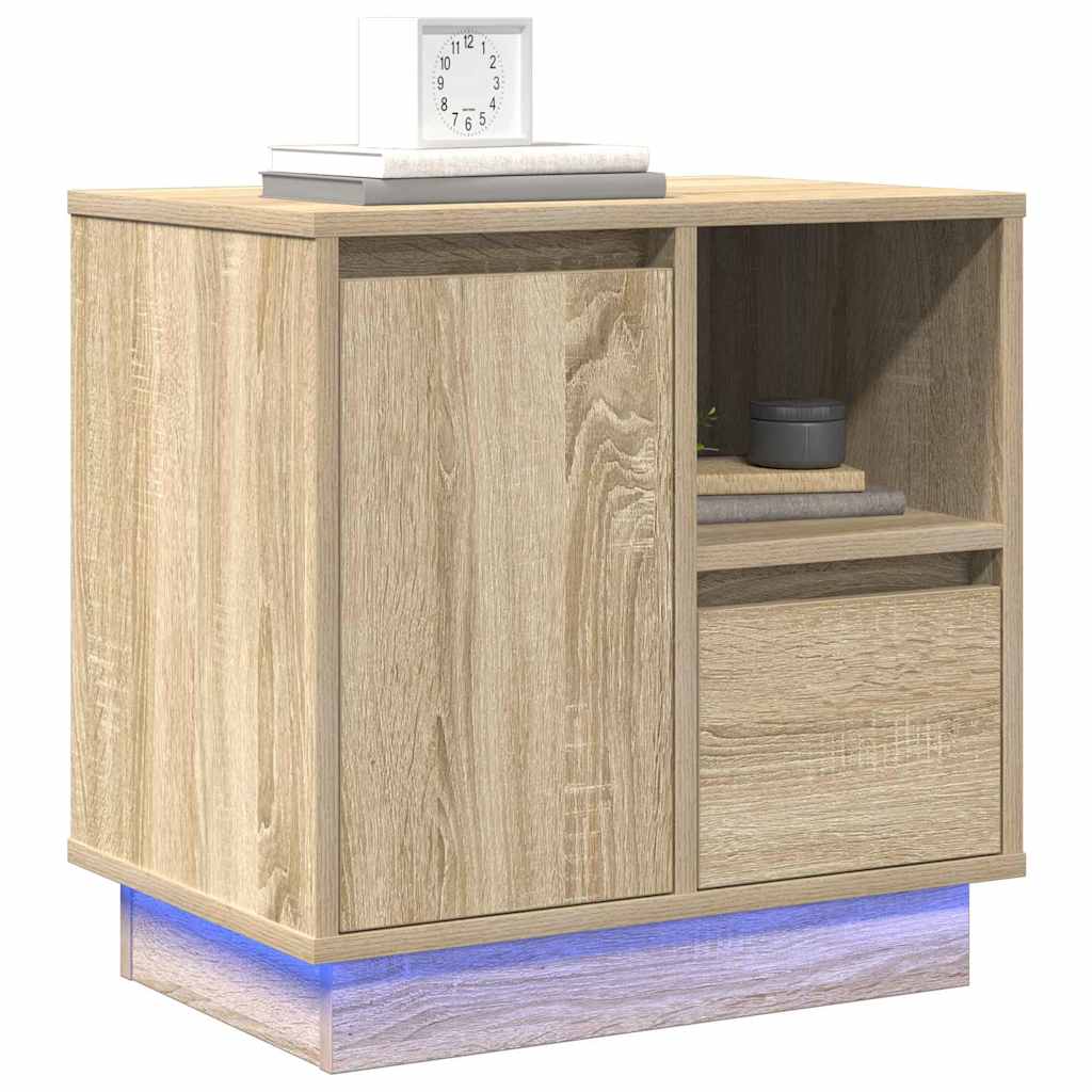 Nachttisch Sonoma-Eiche 50 x 34,5 x 50 cm Holzwerkstoff