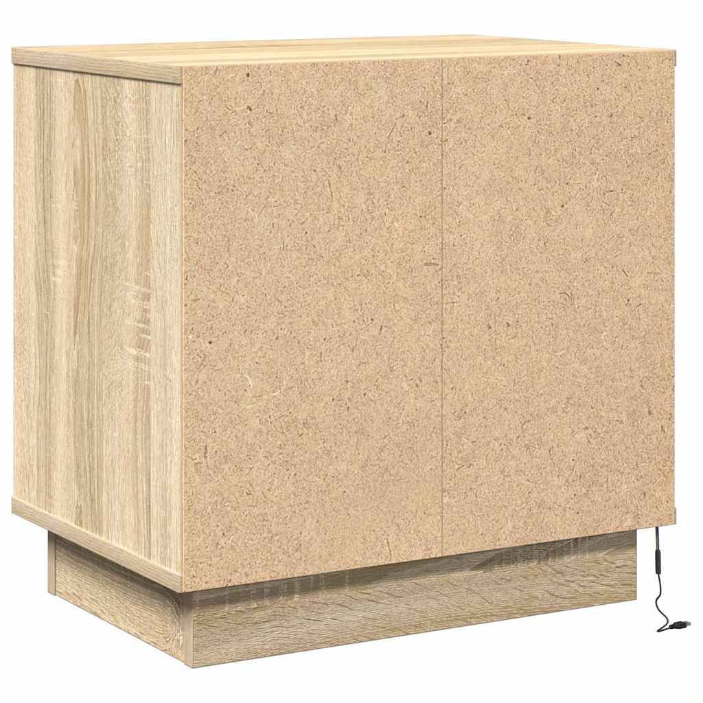 Nachttisch 2 pcs Sonoma-Eiche 50 x 34,5 x 50 cm Holzwerkstoff