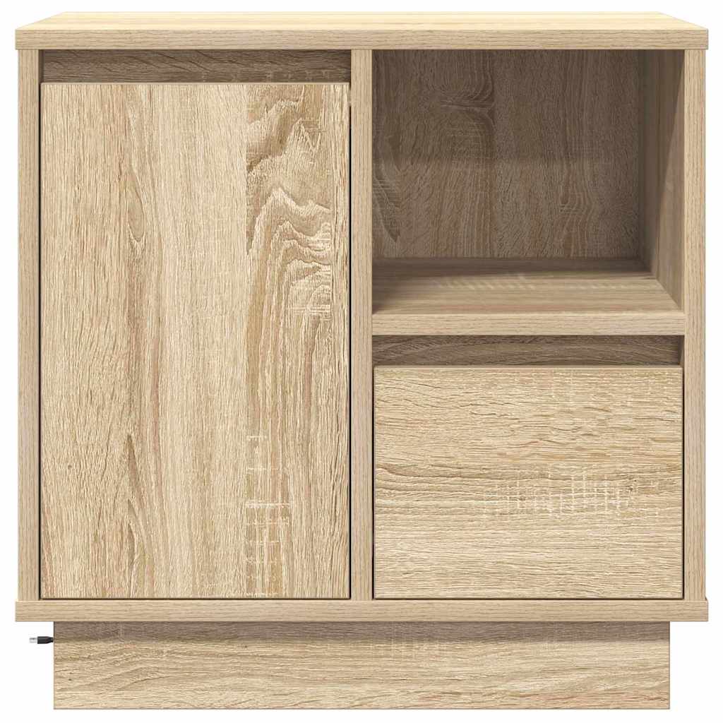 Nachttisch 2 pcs Sonoma-Eiche 50 x 34,5 x 50 cm Holzwerkstoff