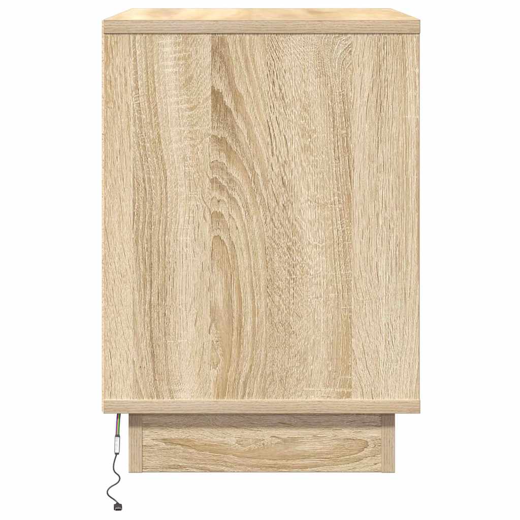Nachttisch 2 pcs Sonoma-Eiche 50 x 34,5 x 50 cm Holzwerkstoff