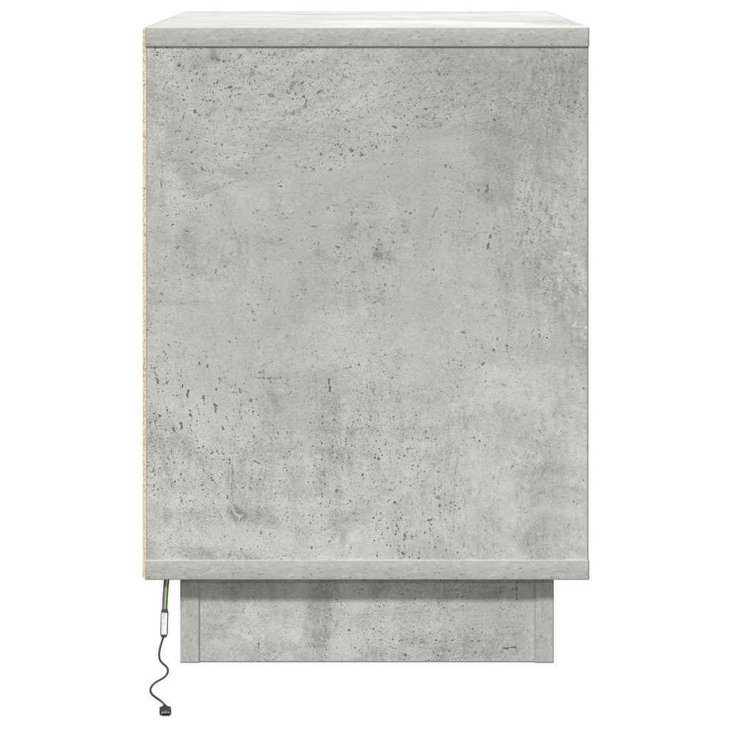 Nachttisch Beton Grau 50 x 34,5 x 50 cm Holzwerkstoff