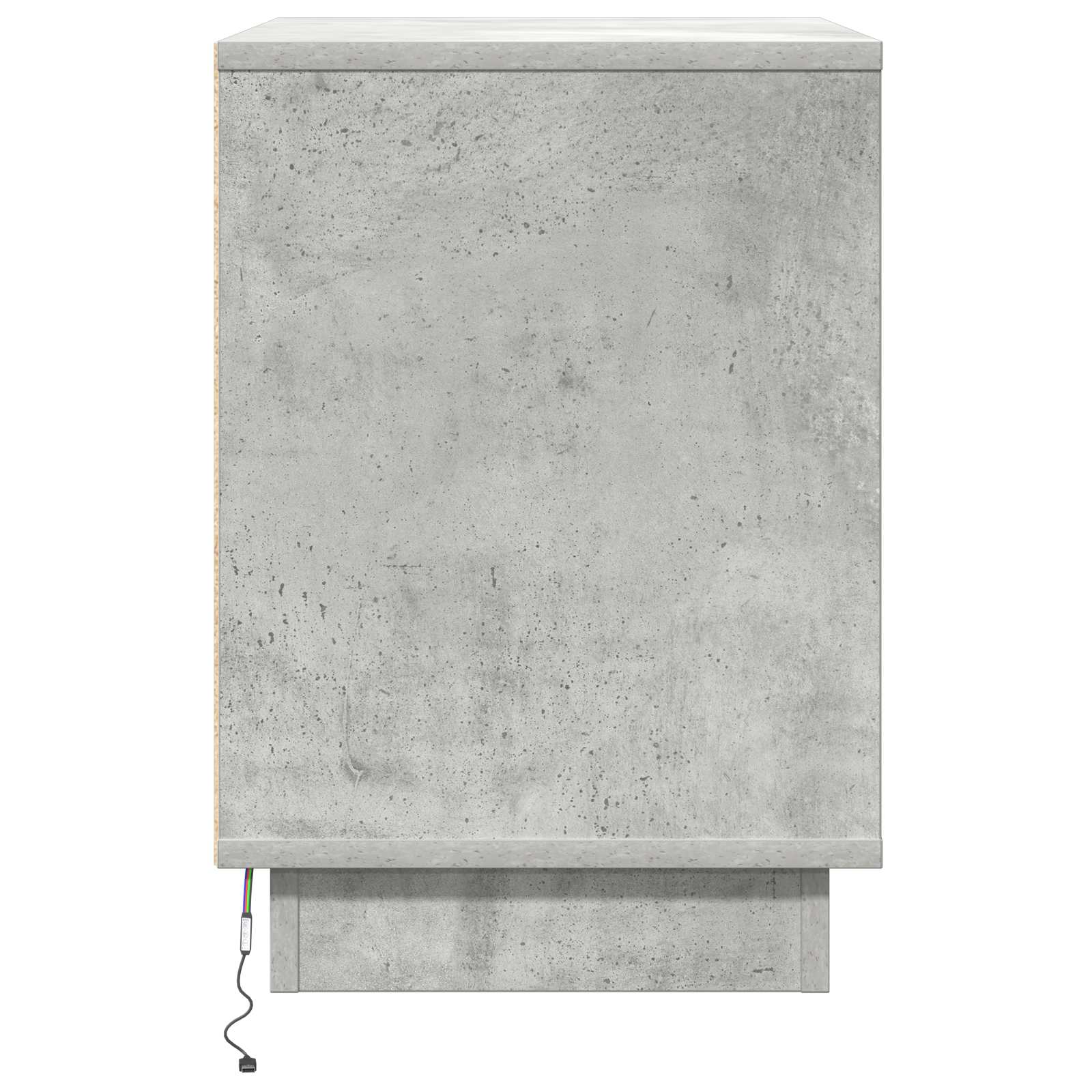 Nachttisch 2 pcs Beton Grau 50 x 34,5 x 50 cm Holzwerkstoff
