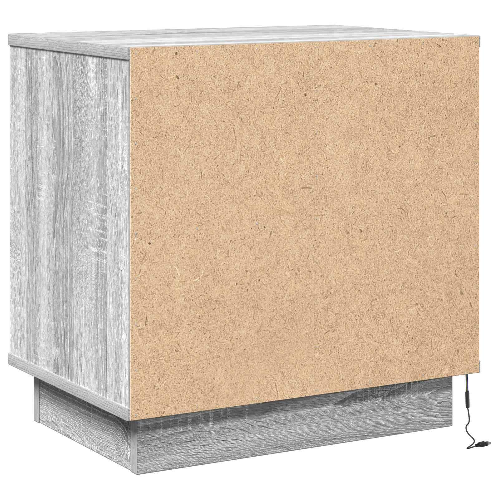 Nachttisch mit Schubladen Grau 50 x 34,5 x 50 cm Holzwerkstoff