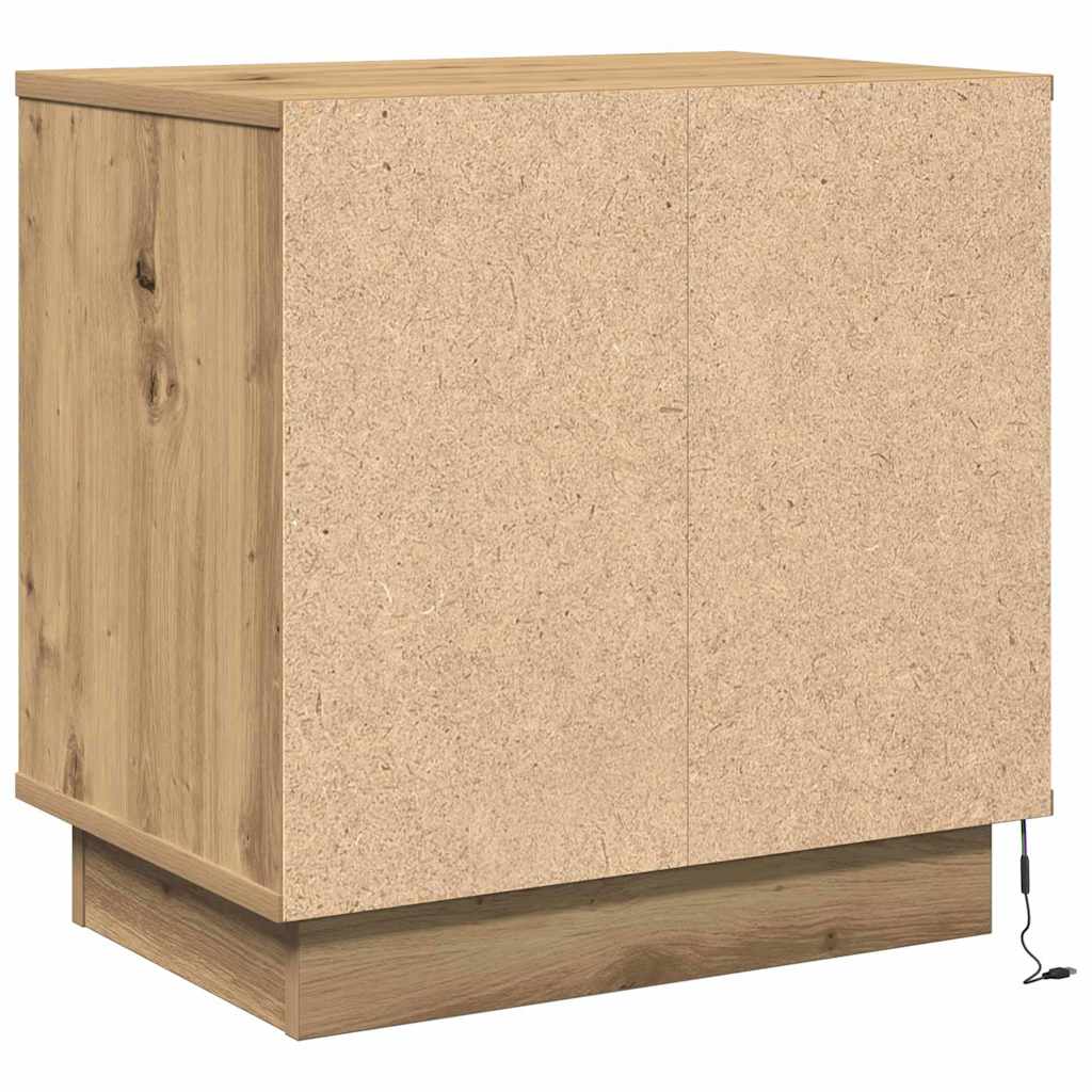 Nachttisch 2 pcs Artisan-Eiche 50 x 34,5 x 50 cm Holzwerkstoff
