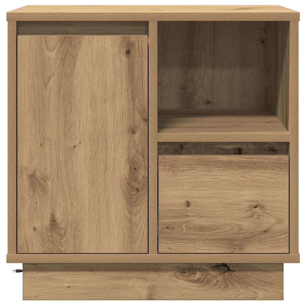 Nachttisch 2 pcs Artisan-Eiche 50 x 34,5 x 50 cm Holzwerkstoff
