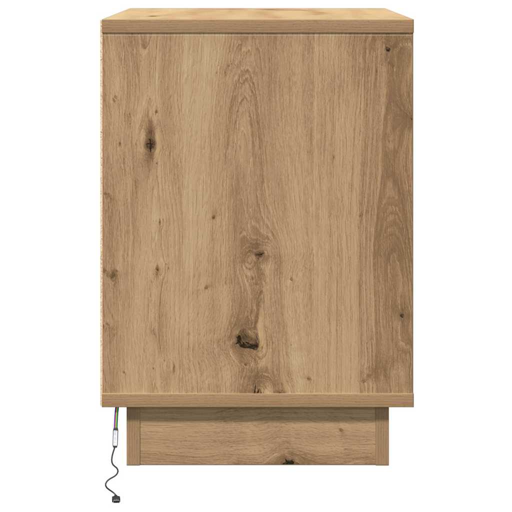 Nachttisch 2 pcs Artisan-Eiche 50 x 34,5 x 50 cm Holzwerkstoff