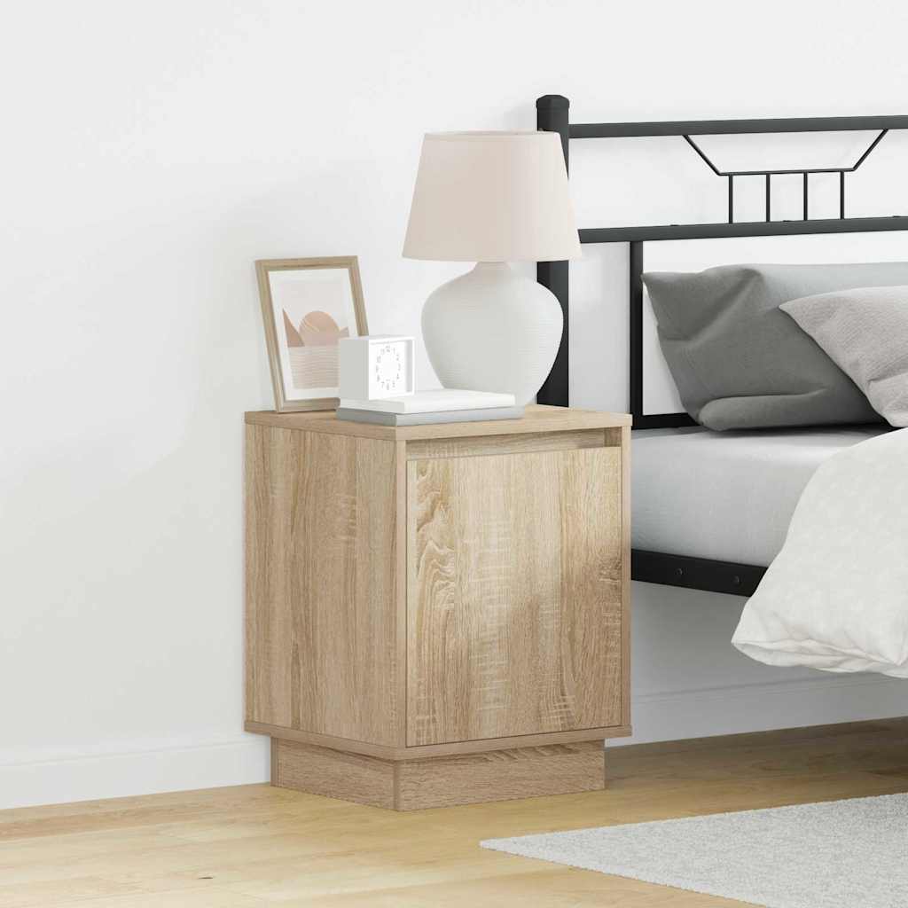 Nachttisch 2 pcs Sonoma-Eiche 39 x 34,5 x 50 cm Holzwerkstoff
