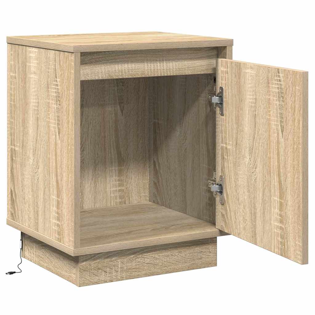 Nachttisch 2 pcs Sonoma-Eiche 39 x 34,5 x 50 cm Holzwerkstoff