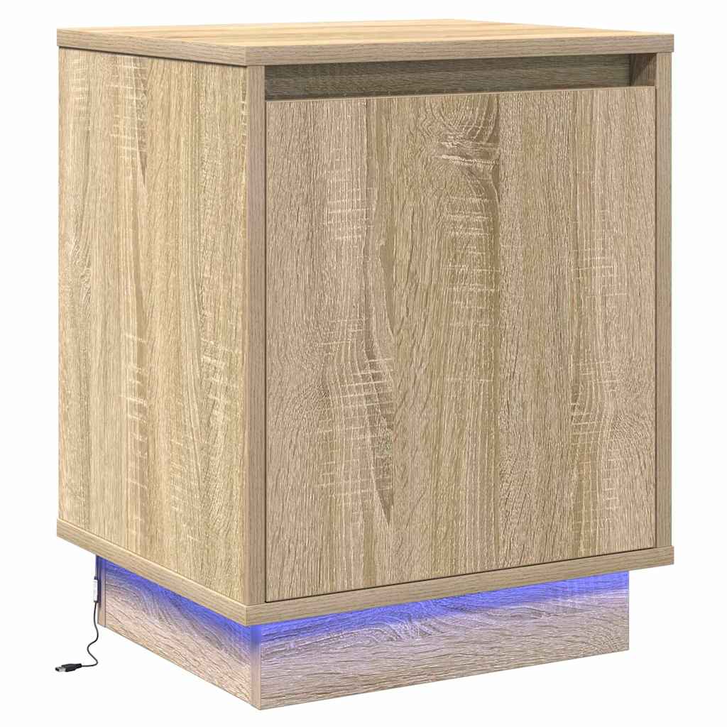 Nachttisch 2 pcs Sonoma-Eiche 39 x 34,5 x 50 cm Holzwerkstoff