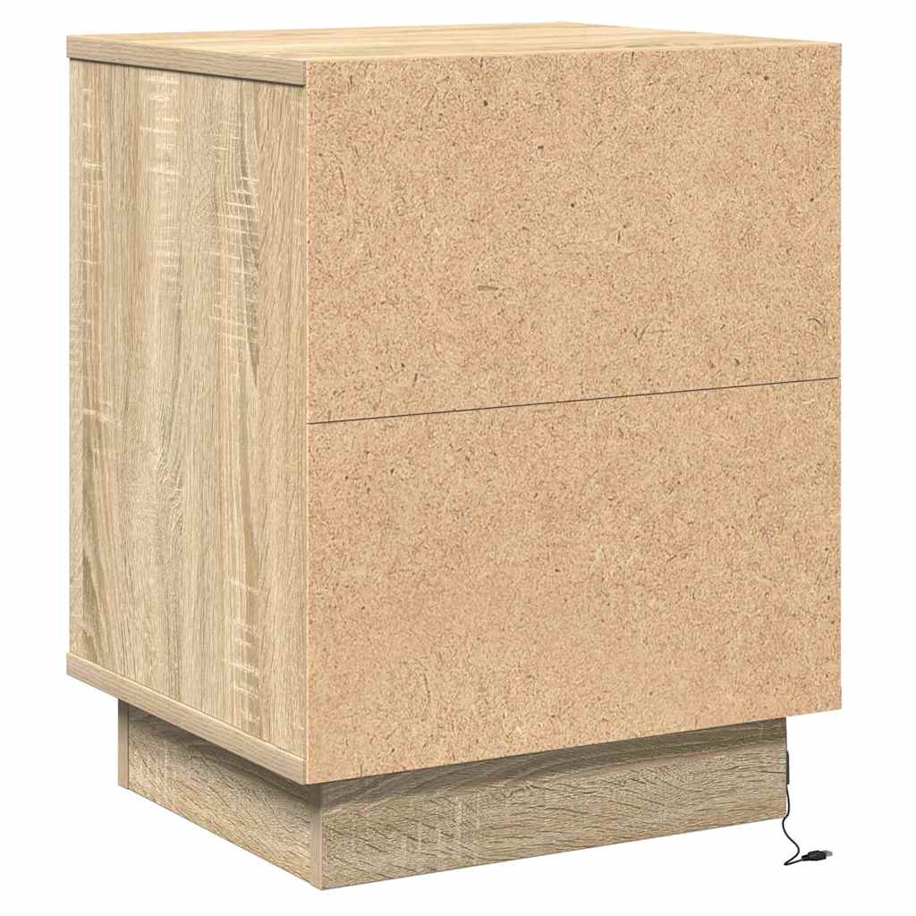 Nachttisch 2 pcs Sonoma-Eiche 39 x 34,5 x 50 cm Holzwerkstoff