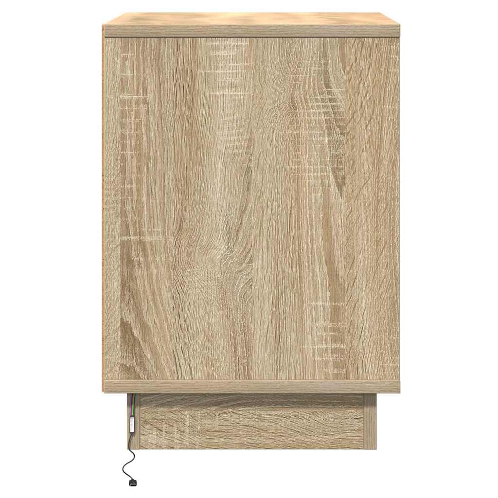 Nachttisch 2 pcs Sonoma-Eiche 39 x 34,5 x 50 cm Holzwerkstoff